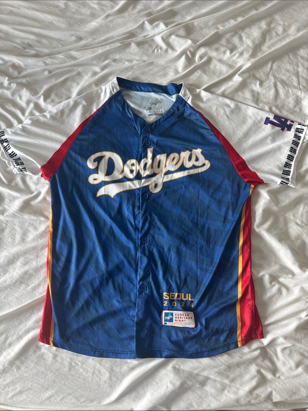 Dodgers Korean Heritage Night Jersey